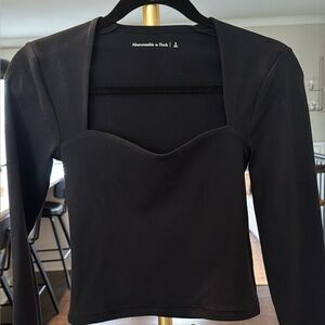 Abercrombie Black Long Sleeved Top